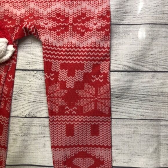 Derek Heart Holiday Print Leggings & Sock Set NWT - Picture 4 of 6